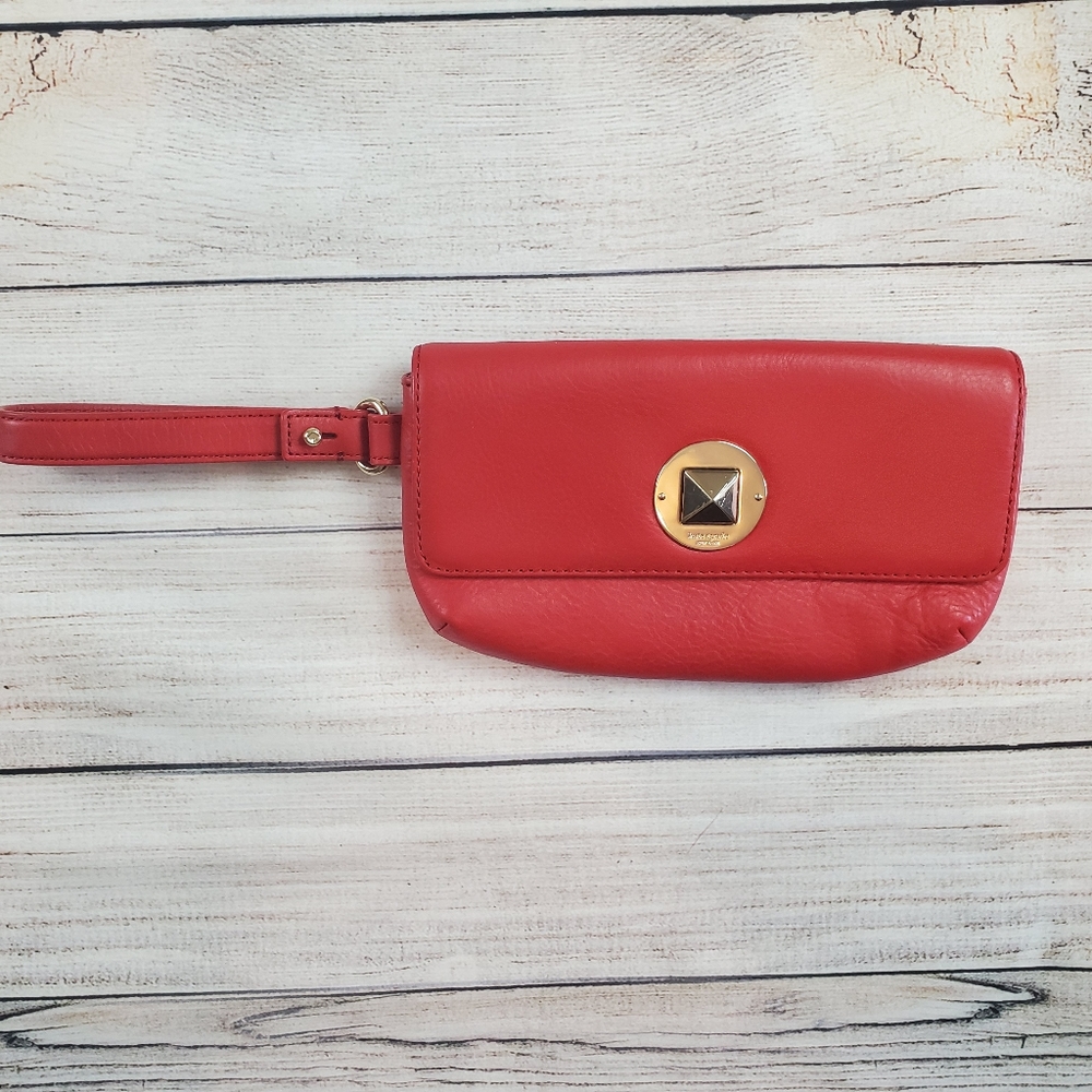 Kate Spade Red Leather Wristlet NWOT - Picture 4 of 7